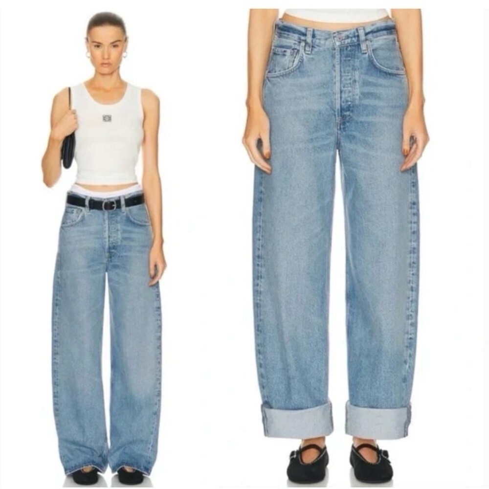 Citizens Of Humanity Light Blue Wide Leg Jeans